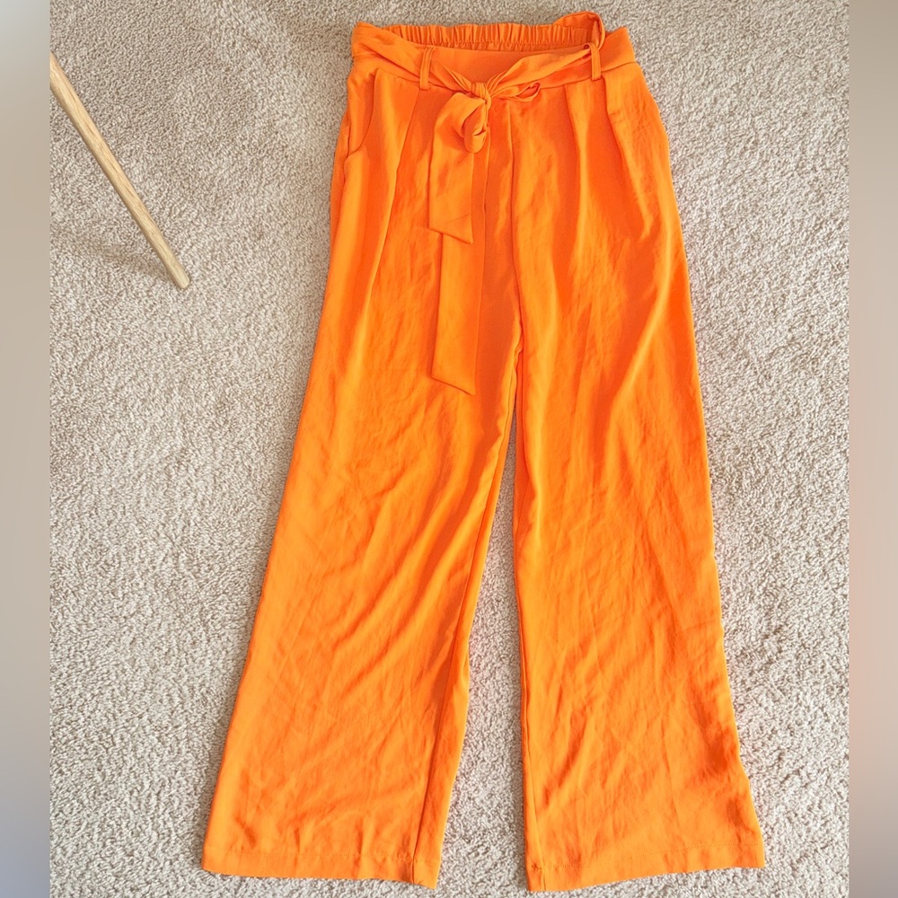 NWT Women’s Les Femmes Vibrant Orange Pants